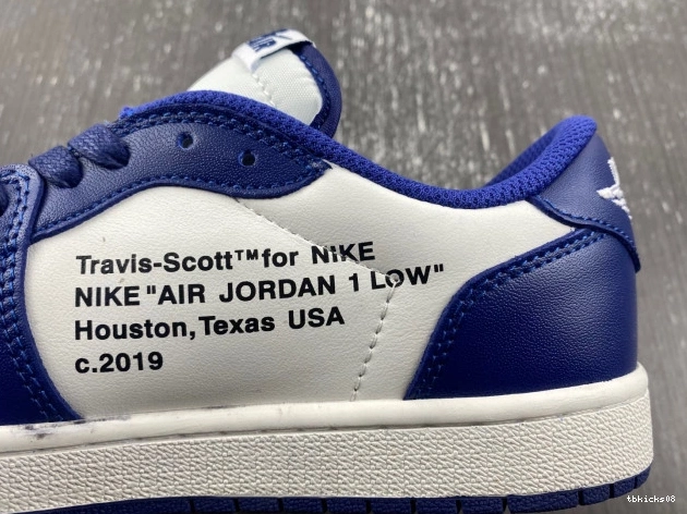 Rep TBkick JORDAN DM7890-101 SCOTT X CUSTOM X OFF-WHITE AIR 1 TRAVIS 0803